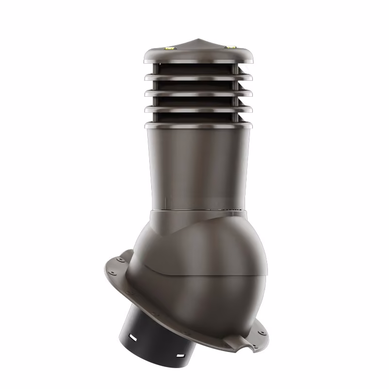 Kominek wentylacyjny Smartline profil M fi 150mm nieocieplony - ciemny brązowy (RAL8019)
