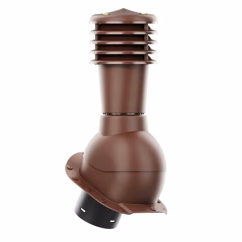 Kominek wentylacyjny Smartline profil A fi 125mm nieocieplony - brązowy (RAL8017)