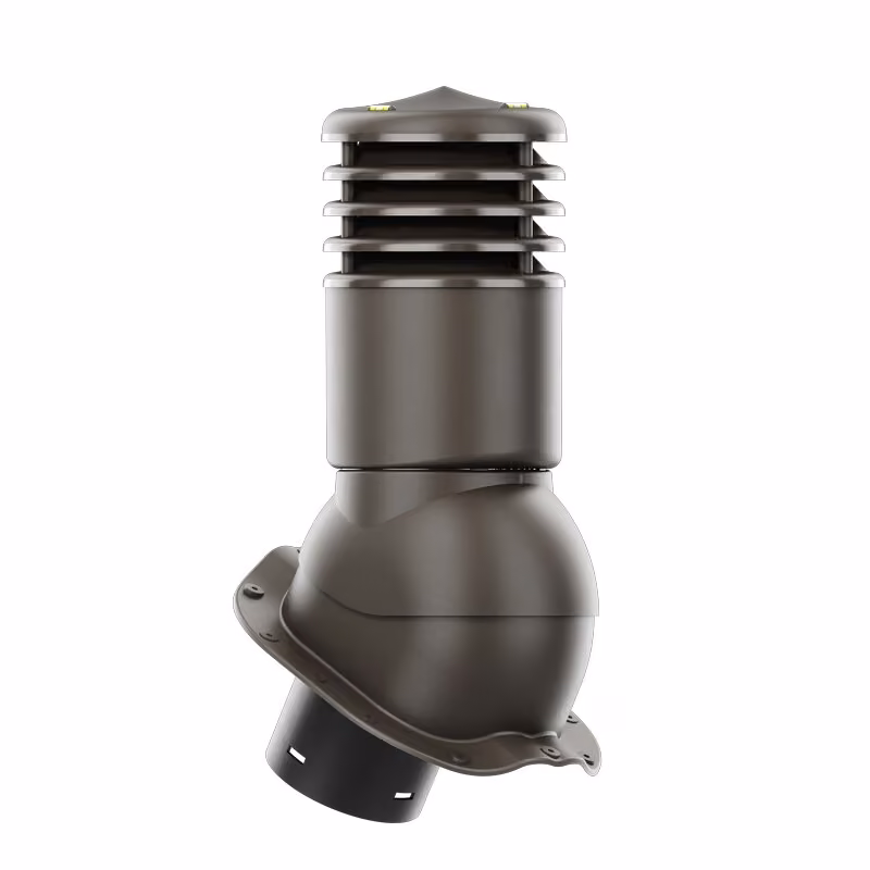 Kominek wentylacyjny Smartline F fi 150mm ocieplony - ciemny brązowy (RAL8019)