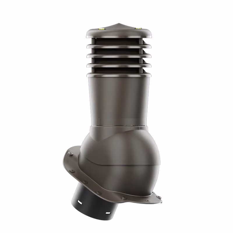 Kominek wentylacyjny Smartline profil B fi 150mm nieocieplony - ciemny brązowy (RAL8019)