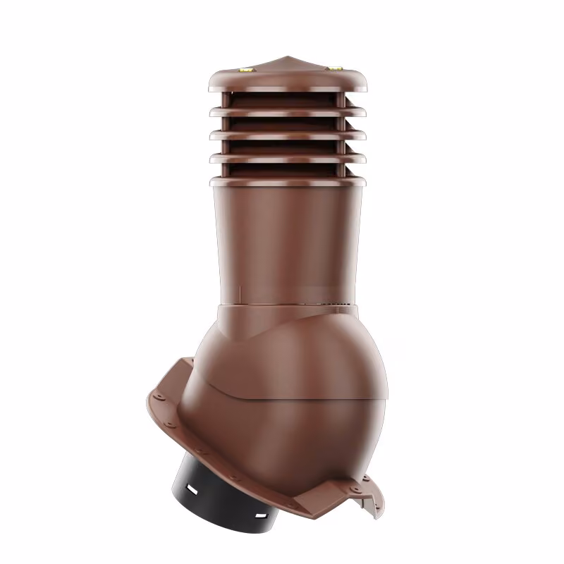 Kominek wentylacyjny Smartline profil T35 fi 150mm nieocieplony - brązowy (RAL8017)