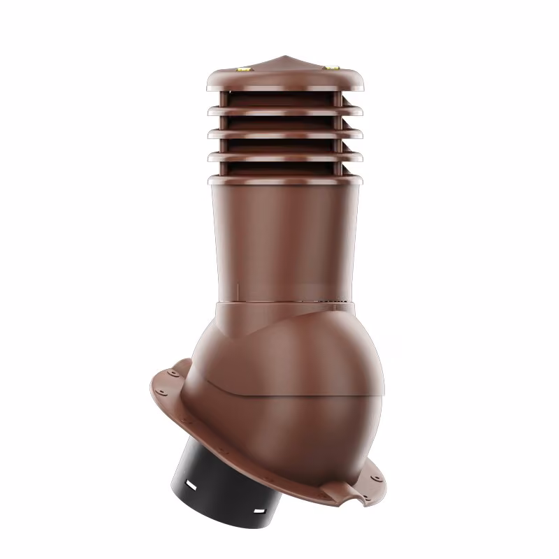Kominek wentylacyjny Smartline profil M fi 150mm nieocieplony - brązowy (RAL8017)