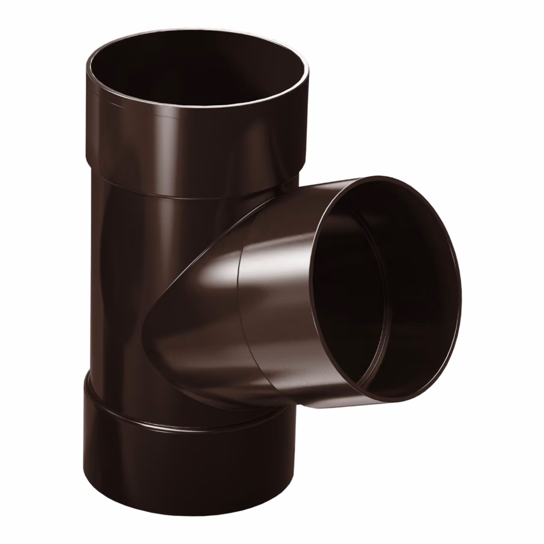 Trójnik Rynny 67,5° ProAqua 110 mm - brązowy (RAL8017)
