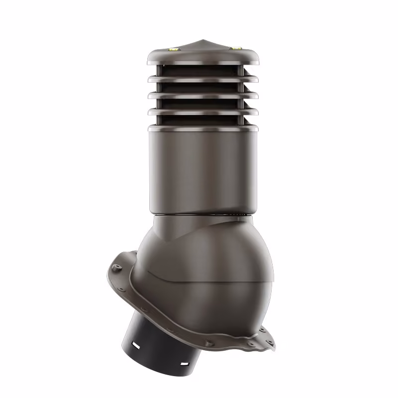 Kominek wentylacyjny Smartline G fi 150mm ocieplony - ciemny brązowy (RAL8019)