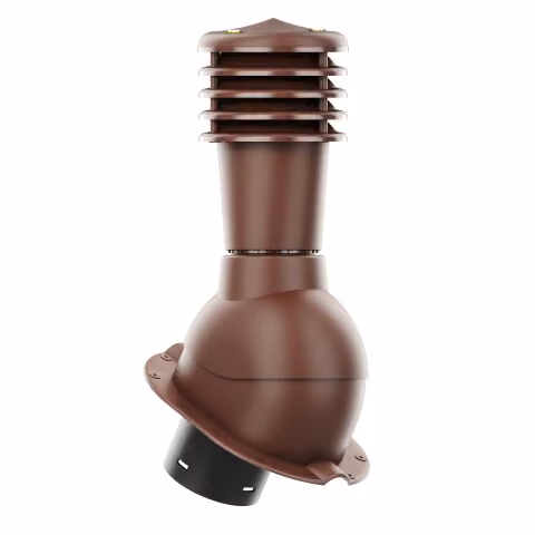 Kominek wentylacyjny Smartline profil M fi 125mm nieocieplony - brązowy (RAL8017)