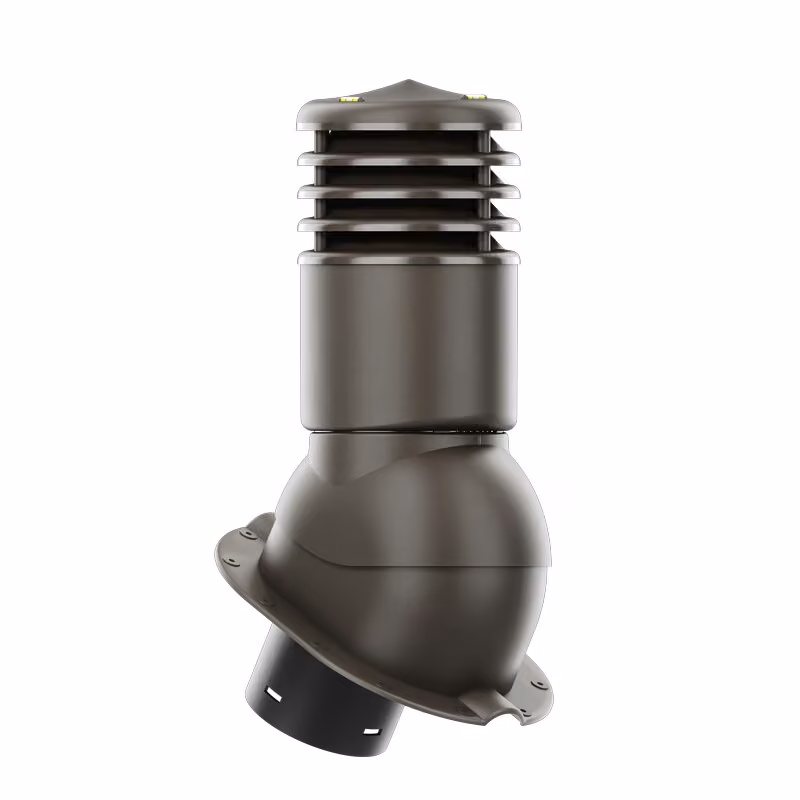 Kominek wentylacyjny Smartline profil M fi 150mm ocieplony - ciemny brązowy (RAL8019)