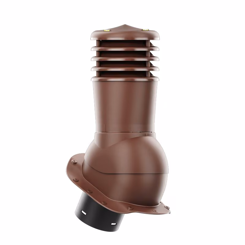 Kominek wentylacyjny Smartline profil B fi 150mm nieocieplony - brązowy (RAL8017)
