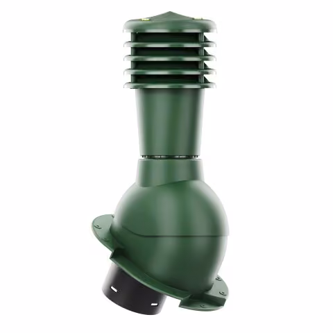 SL-125-05-PK Kominek wentylacyjny Smartline do blachy dachówkowej karpiówki fi 125mm nieocieplony zielony