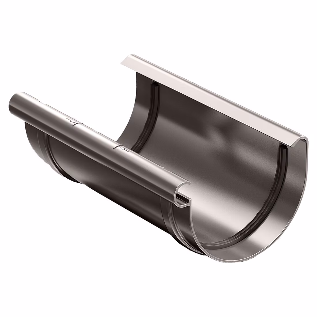 Łącznik rynny ProAqua 75 mm - ciemny brązowy (RAL8019)