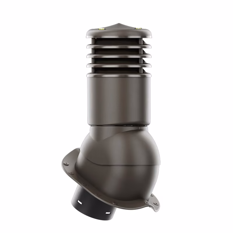 Kominek wentylacyjny Smartline profil N fi 150mm ocieplony - ciemny brązowy (RAL8019)