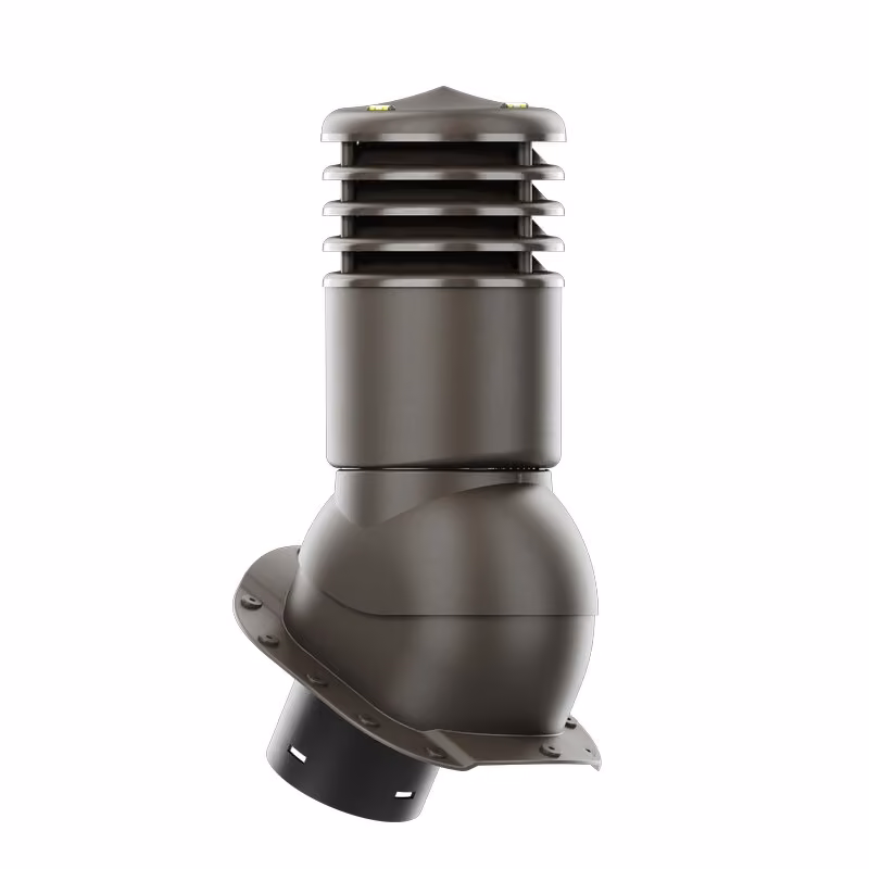 Kominek wentylacyjny Smartline profil A fi 150mm ocieplony - ciemny brąz (RAL8019)
