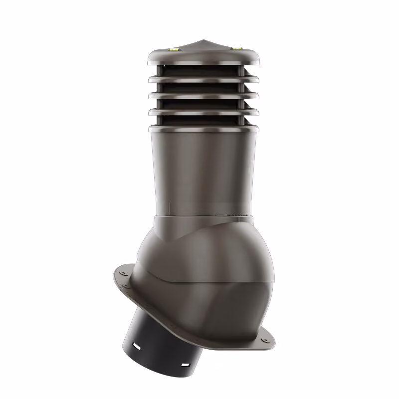 Kominek wentylacyjny Smartline profil H fi 150mm nieocieplony - ciemny brąz (RAL8019)