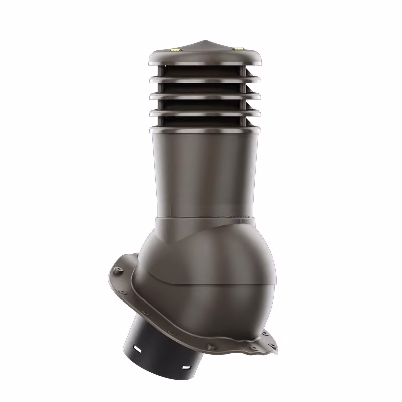 Kominek wentylacyjny Smartline profil G fi 150mm nieocieplony - ciemny brązowy (RAL8019)