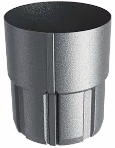 Złączka rury spustowej Flamingo 100 - metaliczny antracyt (044/RAL9007)