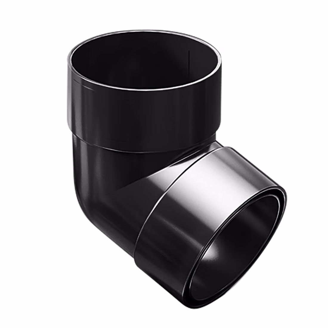 Kolanko 67,5° dwukielichowe ProAqua 63 mm - czarny (RAL9005)