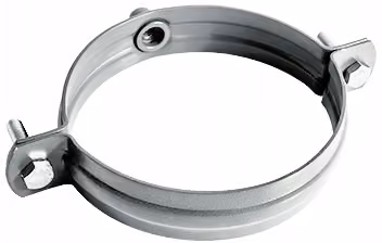 Obejma rury z płaskownika Flamingo 100 - Silver (045/RAL9006)